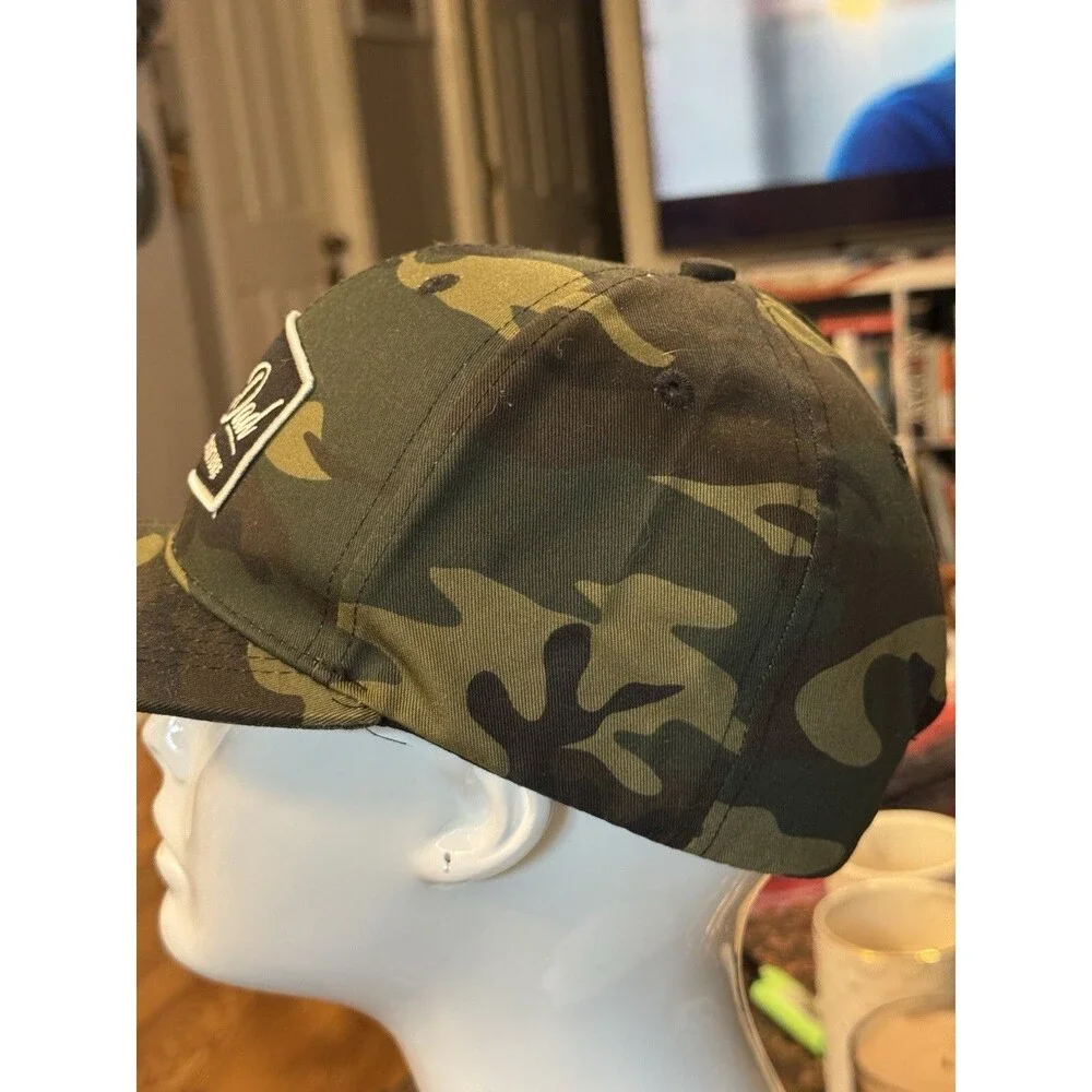 Dude Dad Create The Adventure Camo Snap Back Hat Cap-One Size Fits All